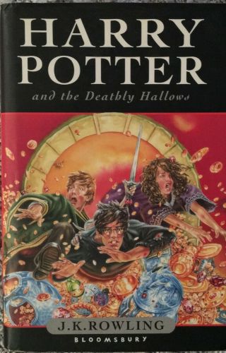 Harry Potter And The Deathly Hallows First Edition First Uk Printing Clays Rare
