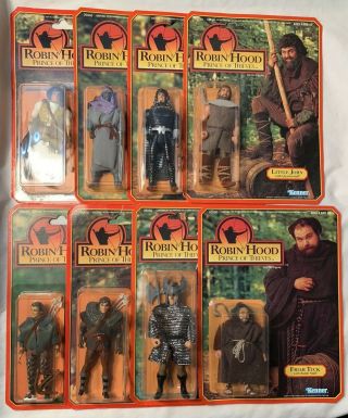 Rare Vintage Action Figures Robin Hood Prince Thieves Kenner 1991 Moc Set
