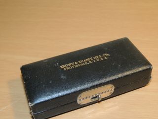Brown & Sharpe Micrometer/Caliper,  Rare Size,  Case,  0 -.  5 in 2