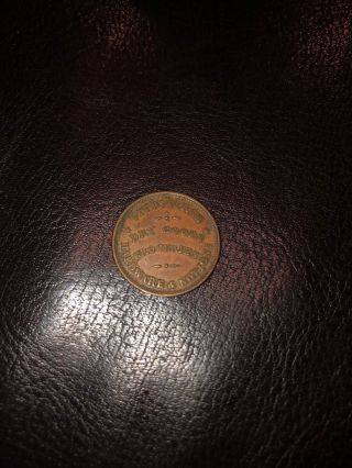 Pittsburgh " Dry Goods And Groceries " Civil War Token Rare Red/brown