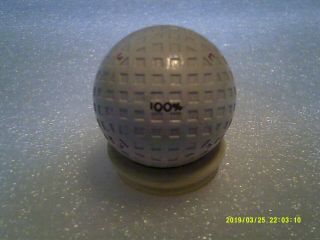 Rare Unusual Antique Golf Ball 100 Mesh