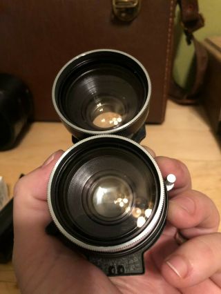Rare Mamiya C3 Professional TLR Film Camera w/ 2 lenses,  Case,  Filters, 2