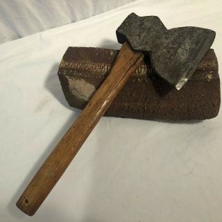 Antique Plumb Anchor Brand Broad Head Hewing Axe Hatchet 2 lb 8 oz Forged Steel 2