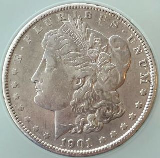 Rare Date 1901 P Morgan Silver Dollar Estate $1