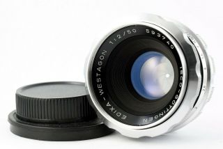 Rare M42 lens ISCO GÖTTINGEN EDIXA WESTAGON 2/50 50mm F/2.  0 Semi - Automatic 2