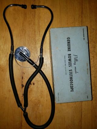 Antique Pilling & Son Bowles Stethoscope W/ Box