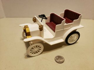 Epoch Calico Critters Sylvanian Families White Model T Car 1988 Htf Rare Vehicle