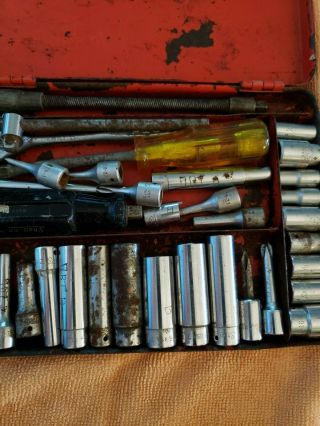 24 - Snap On & 11 - Proto/p&c Tool Vtg Collectible 1/4 In Sae Socket Set W/case Rare