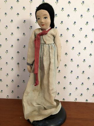 Rare 1940s Antique Korean Woman Doll Vintage Korea Dolls