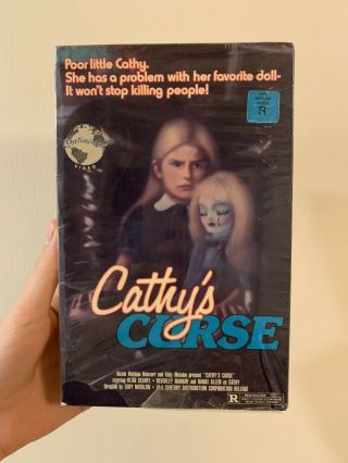 Cathy’s Curse Continental Big Box Vhs Rare Canadian Horror