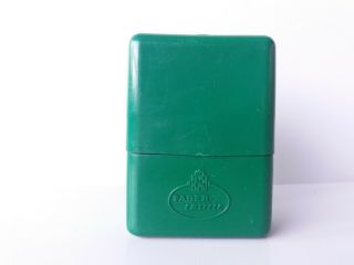 Faber Castell Brass Pencil Sharpener Fixed In Green Plastic Box 50/75 Rare