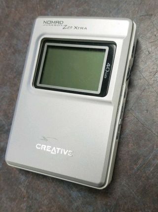 Creative Nomad Jukebox Zen Xtra Silver Digital Media Player Rare Vintage 40gb