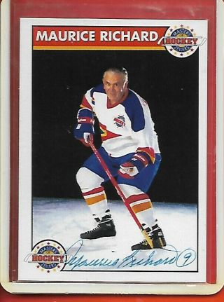 Rocket Maurice Richard 92 - 93 Zellers Signature Nrmt (montreal Canadiens) Rare
