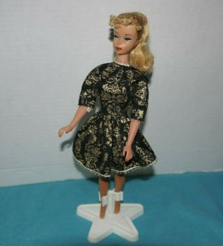 Vintage Barbie Clone Tressy Fab - Lu Babs Bild Lilli Suzette Black Gold Dress