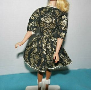 Vintage Barbie Clone Tressy Fab - Lu Babs Bild Lilli Suzette Black Gold Dress 2
