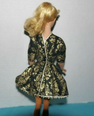 Vintage Barbie Clone Tressy Fab - Lu Babs Bild Lilli Suzette Black Gold Dress 3
