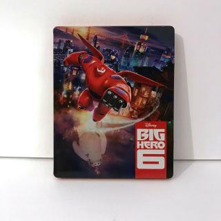 Big Hero 6 Blu - Ray And Dvd,  2015,  Steelbook 2 - Disc Set Rare Pixar Release