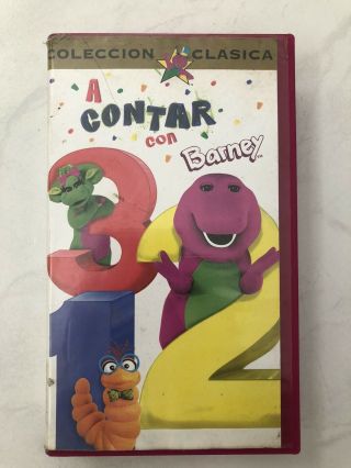 Barney Spanish Vhs A Contar Con Barney Time For Counting Rare