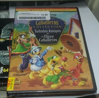 Disney Saludos Amigos And The Three Caballeros Double Feature Rare Dvd