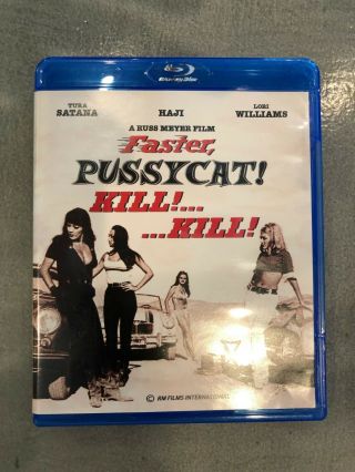 Faster Pussycat Kill Kill Blu - Ray - Russ Meyer - Oop / Rare - Region A