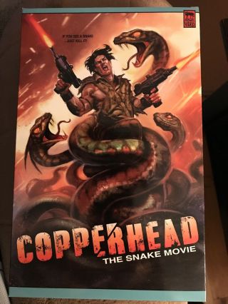 Copperhead Vhs Rare Oop Big Box Mongrel Video ’d/99 “the Snake Movie”