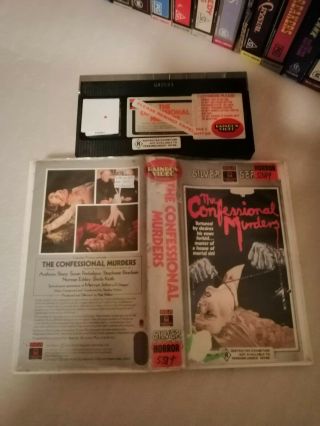 The Confessional Murders (1975) - Pre Cert - Early Rca Release - Rare Vhs Horror
