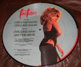 Tina Turner - Typical Male Picture Disc Rare 12 Inch 45 Rpm