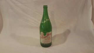 Vintage And Rare Virginia Dare Green 1 Pint Soft Drink Bottle