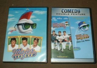 Major League 1 2 3 Dvd Trilogy Movie Set Back To Minors Baseball Comedy Rare Oop