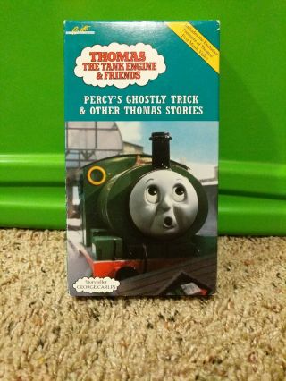 Thomas The Tank Engine & Friends Percy’s Ghostly Trick Vhs - - Rare Vintage
