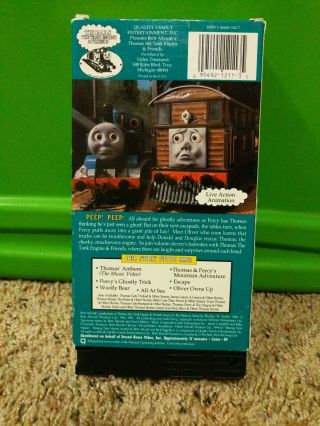 Thomas the Tank Engine & Friends Percy’s Ghostly Trick VHS - - RARE VINTAGE 2