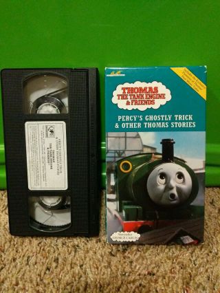 Thomas the Tank Engine & Friends Percy’s Ghostly Trick VHS - - RARE VINTAGE 3