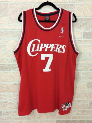 Los Angeles Clippers 7 Lamar Odom Size Xl Nike Basketball Jersey Shirt Rare