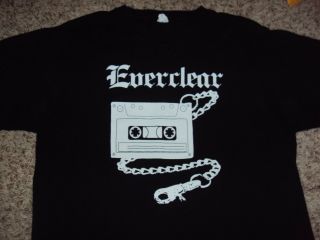 Everclear Cassette Tape Vintage Concert Tour Shirt Large Rare Art Alexakis