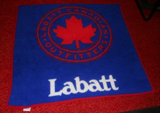 Labatt Beer Canadian Outfitters Advertising Display Vintage Rare Thick Blanket