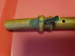 Rare Antique Edward E.  Baack York Civil War Era Boxwood Flute Circa 1860 ' s 2