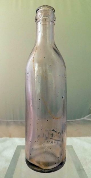 RARE Antique Pepsi Cola Soda Bottle Durham NC 1912 - 15 Ayers DUR2 Amethyst 3