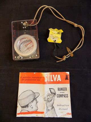 Silva The Ranger Type 15t Forestry/military Compass With Box Rare Vtg