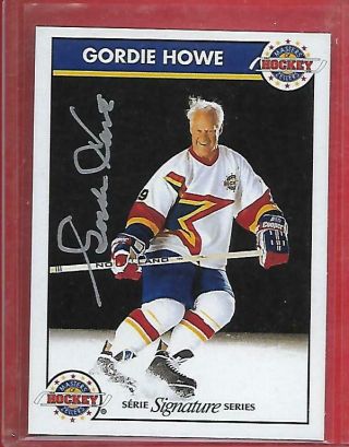 Gordie Howe 92 - 93 Zellers Signature Nrmt (detroit Redwings) Rare (m.  Hockey)