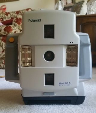 Polaroid Macro 5 SLR - 1200 Dental Compact Film Camera Lights Rare 2