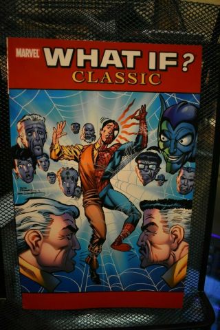What If Classic Volume 7 Marvel Tpb Rare Oop Spider - Man Ff Hulk Cap