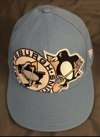 Pittsburgh Penguins Era 59fifty Fitted Cap Hat Rare Size 7 5/8