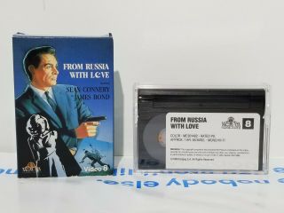 From Russia With Love James Bond Connery Digital 8 - Mm Video Cassette Tape Rare