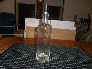 Rare Vintage " Chefmate " 16oz Olive Oil Dispenser Classic Square Glass Bottle