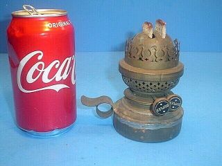 Antique Brass Duplex Oil Lamp Base Burner Font
