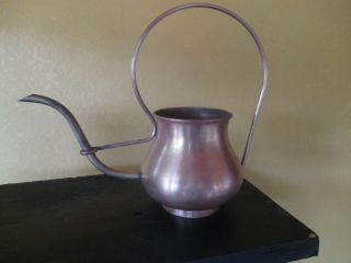 Vintage Copper And Brass Small Watering Can