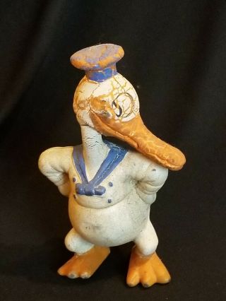 Antique Seiberling Rubber Long Bill Donald Duck Walt Disney 1930s Toy