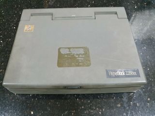 Rare Retro early 1990 ' s Laptop SunRace HyperBook 2200SX no charger 2