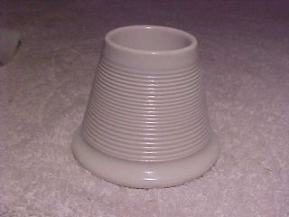 Vintage Antique White Porcelain Match Holder Striker Round Conical Shape