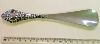 Antique Silver Handled Shoe Horn - Believed Early 1900 